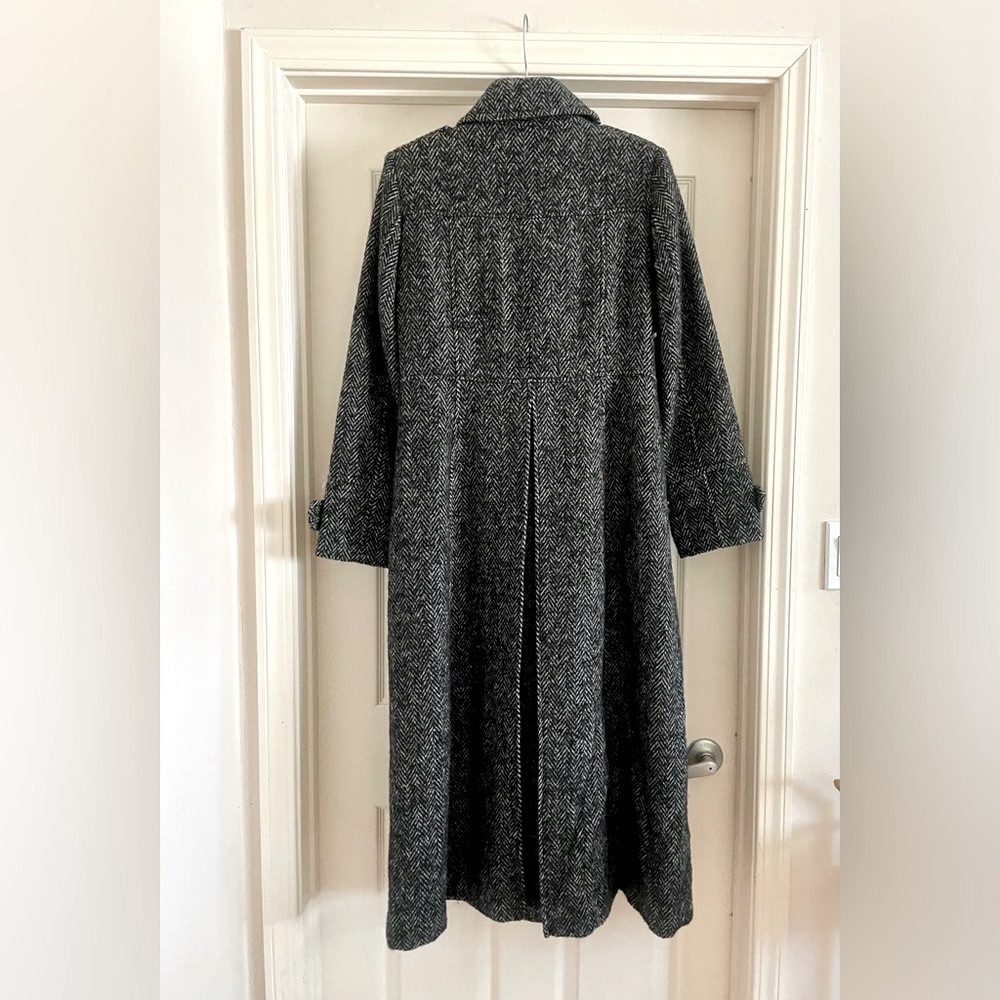 MICHAEL by Michael Kors Herringbone Double Breasted Trench Coat - Picture 9 of 10